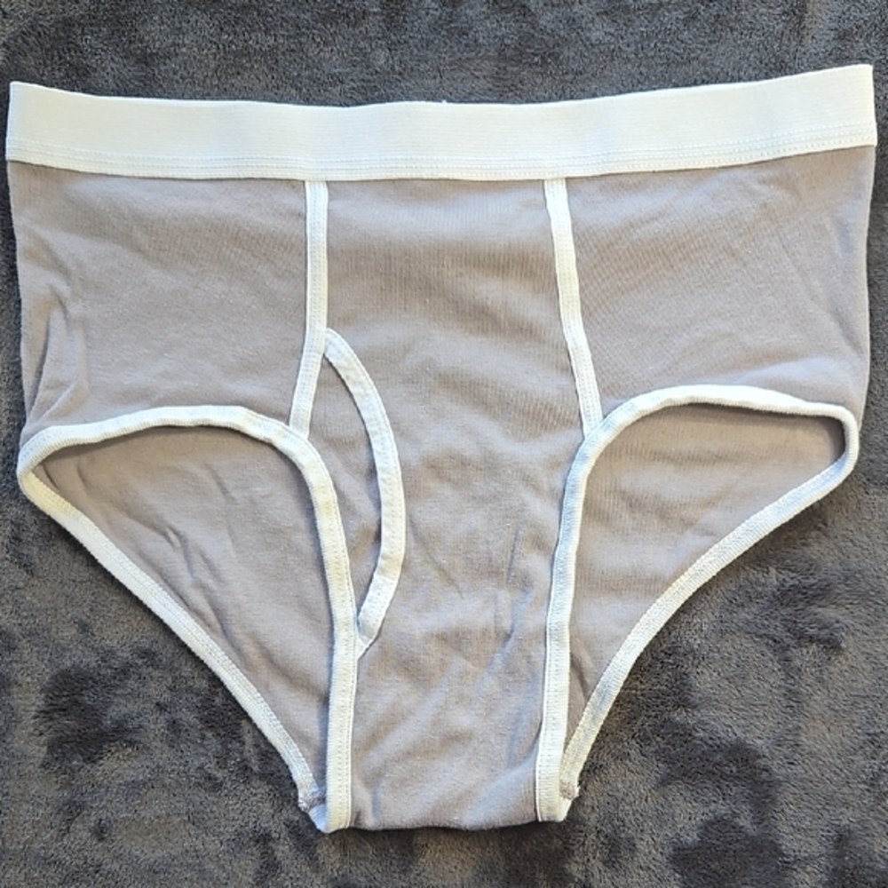 Los Angeles Apparel Gray and White Briefs Classic Style